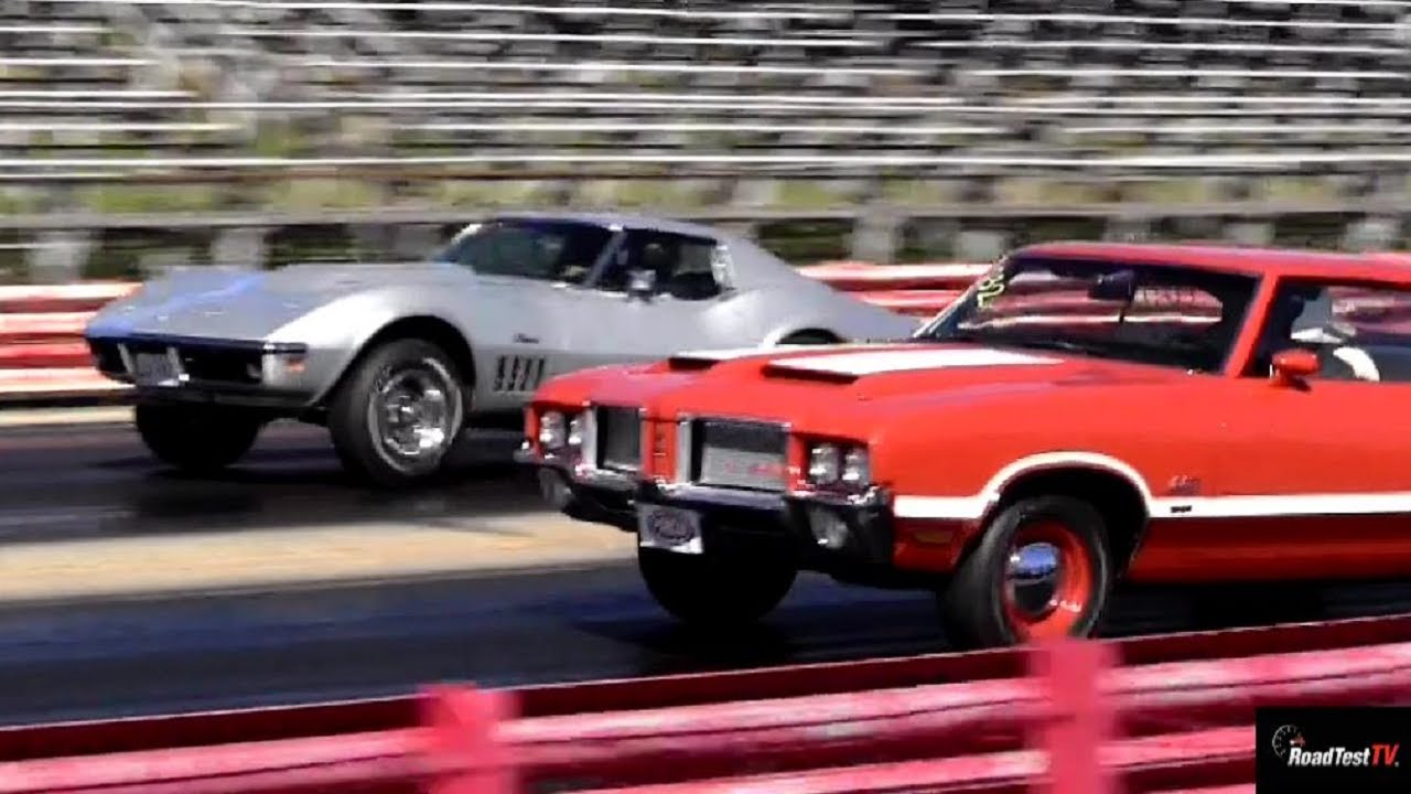 1969 L88 Corvette vs 1972 Oldsmobile 442: Vintage 1/4 Mile Drag Race