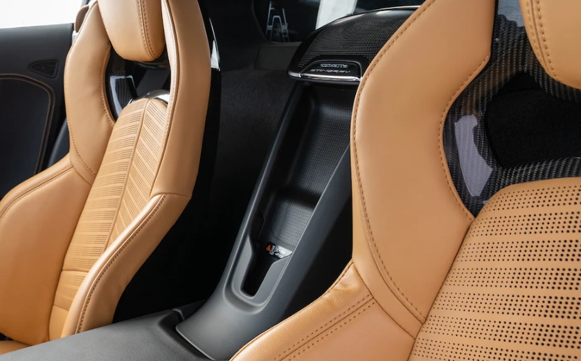 2021 Corvette Stingray "Natural" interior color.