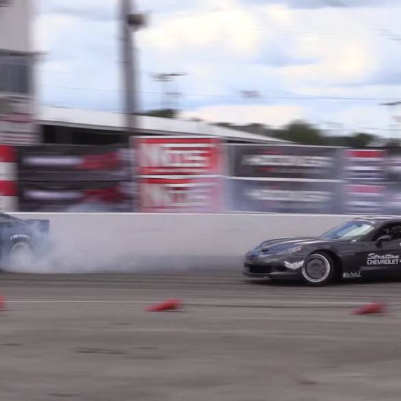 C6 Corvette Joins A Drifting Showdown