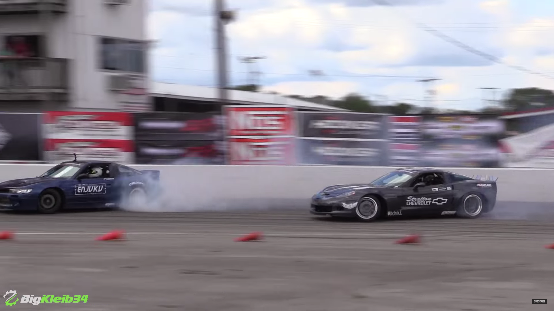 C6 Corvette Joins A Drifting Showdown