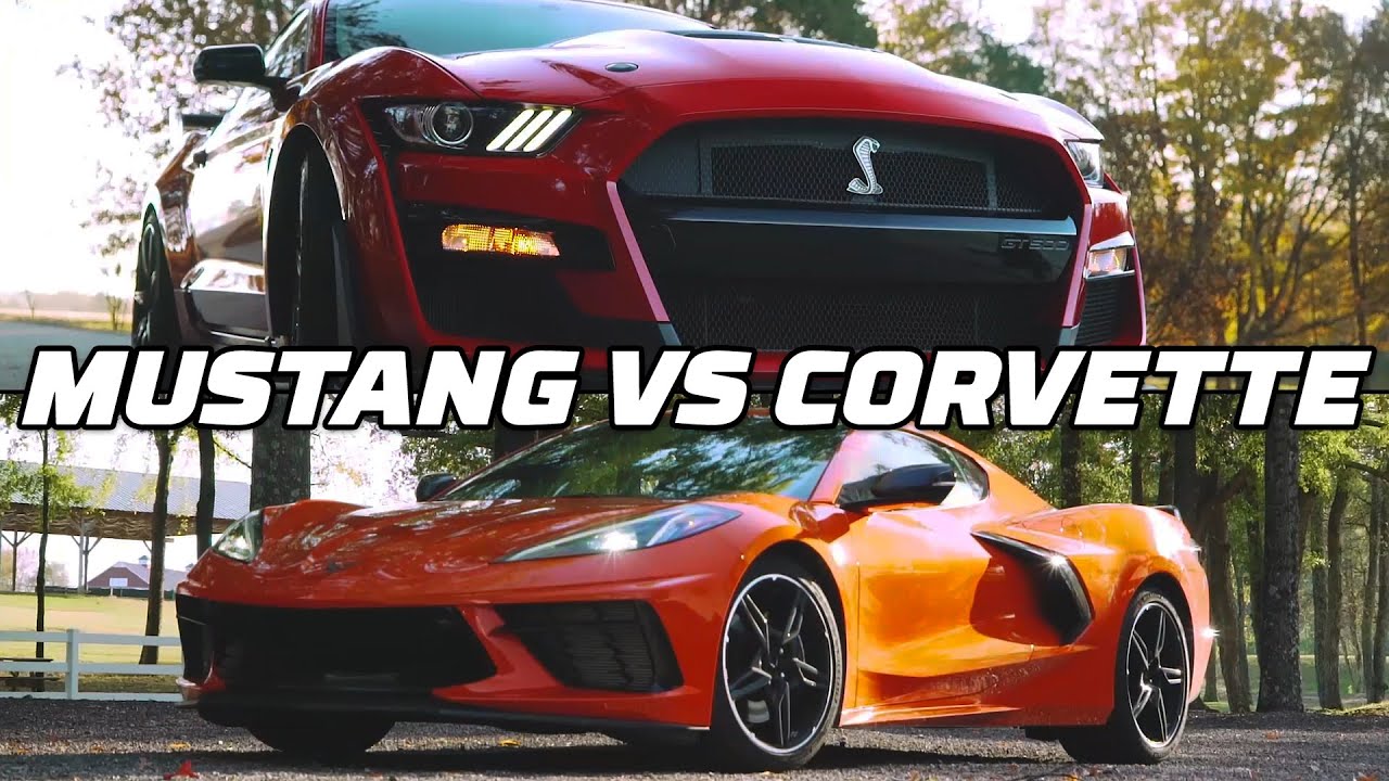 2020 Chevrolet Corvette Z51 vs 2020 Ford Mustang Shelby GT500