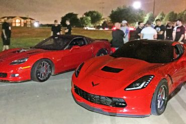 C6 Corvette Z06 vs C7 Corvette Stingray Wild Street Race