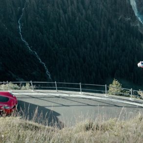 Corvette Z06 vs A Man In A Wingsuit