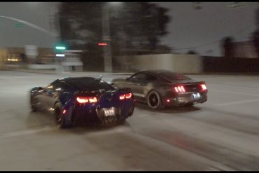 C7 Corvette Grand Sport vs Mustang 5.0