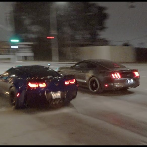 C7 Corvette Grand Sport vs Mustang 5.0