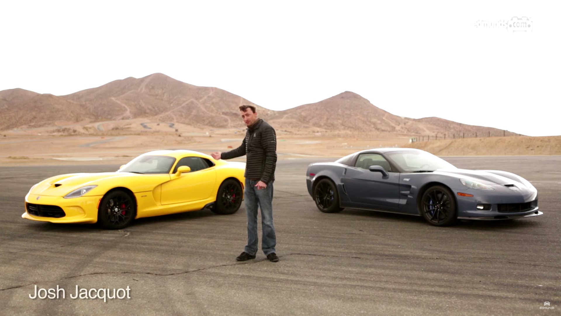 2012 Chevy Corvette ZR1 vs 2013 SRT Viper Burnout Battle!