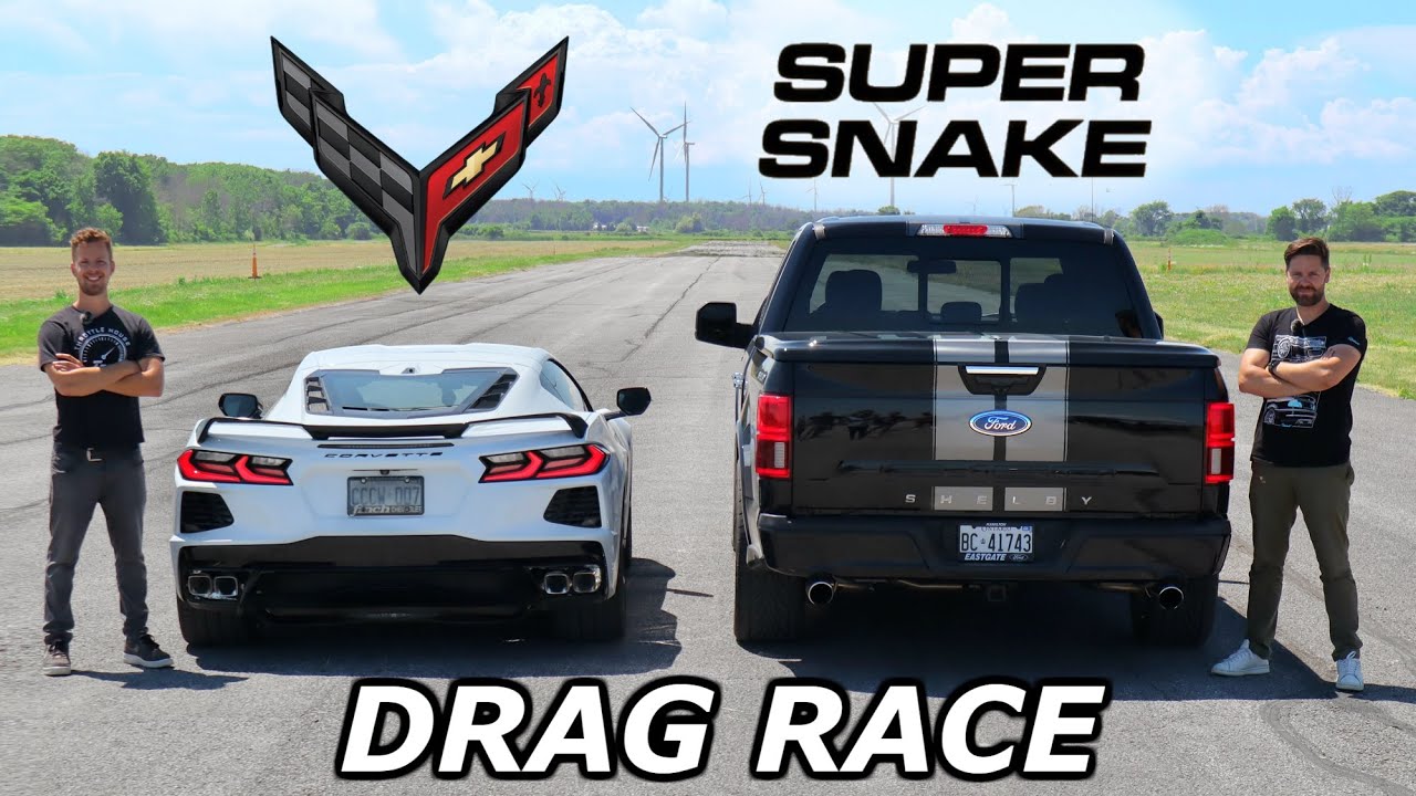 2020 C8 Corvette vs Shelby American F-150 Super Snake