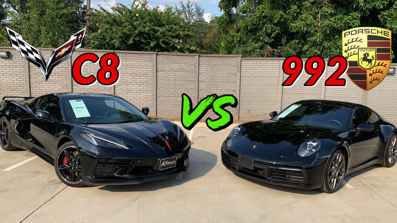 Comparing The C8 Corvette Against A Porsche 992