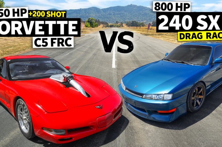 Nitrous C5 Corvette vs Turbo-Powered Nissan 240SX
