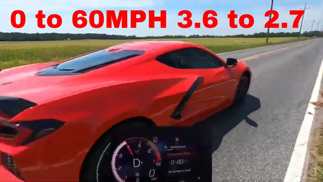 2020 C8 Corvette With The Z51 Package 0-60 MPH Acceleration