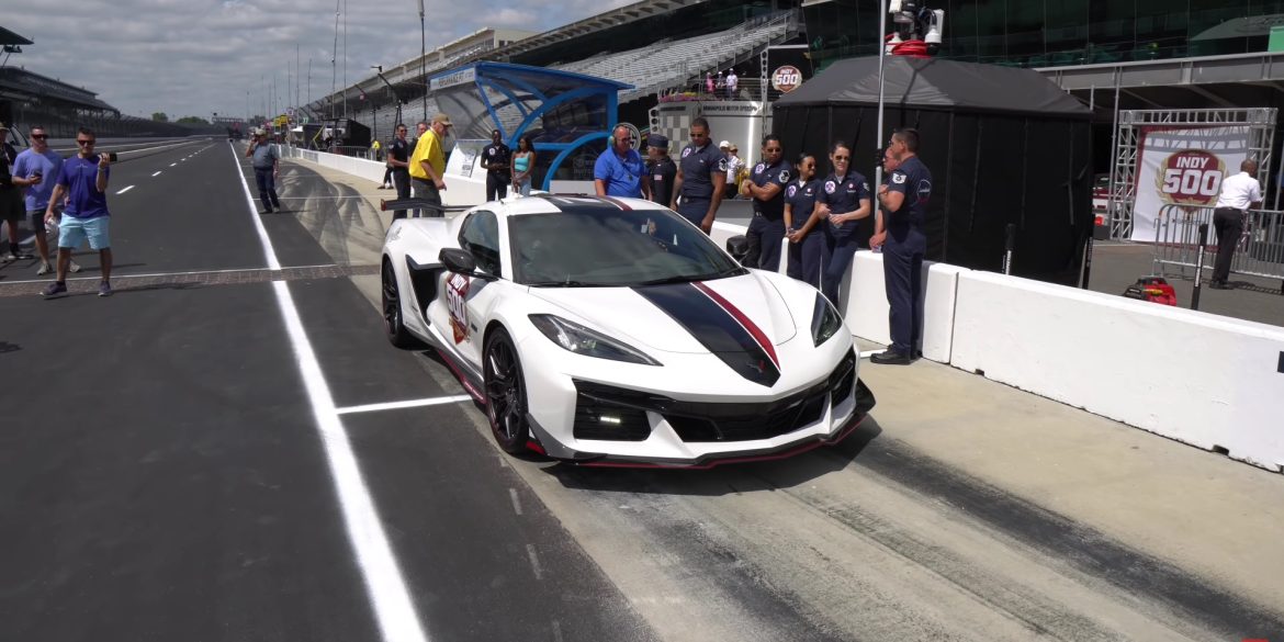 2023 Corvette Z06 Pace Car Hot Laps The Indy 500 Racetrack!