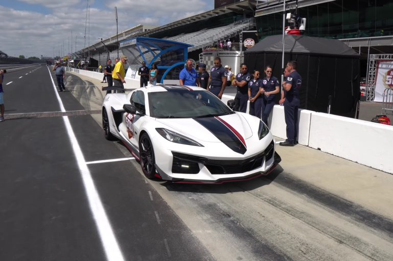 2023 Corvette Z06 Pace Car Hot Laps The Indy 500 Racetrack!