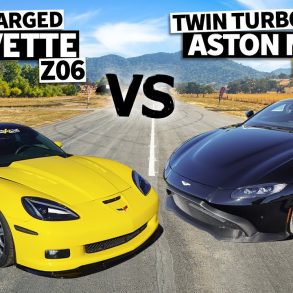 Supercharged 2006 Corvette Z06 Drag Versus 2020 Aston Martin Vantage