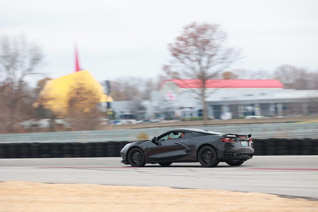 The money shot - for a Corvette junkie like me, there's not much cooler than running a Corvette on this race track with the National Corvette Museum providing an ideal backdrop...and oh yeah, the Stingray Grille is a great place to go have lunch after a morning at the track. Ask me how I know?? 