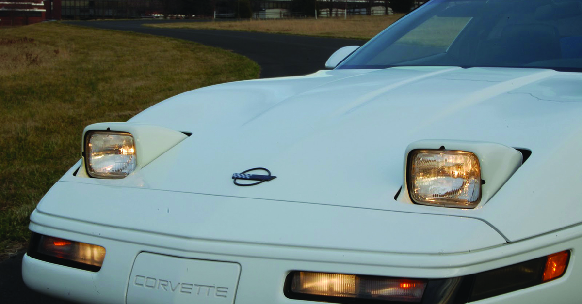 White C4 Corvette
