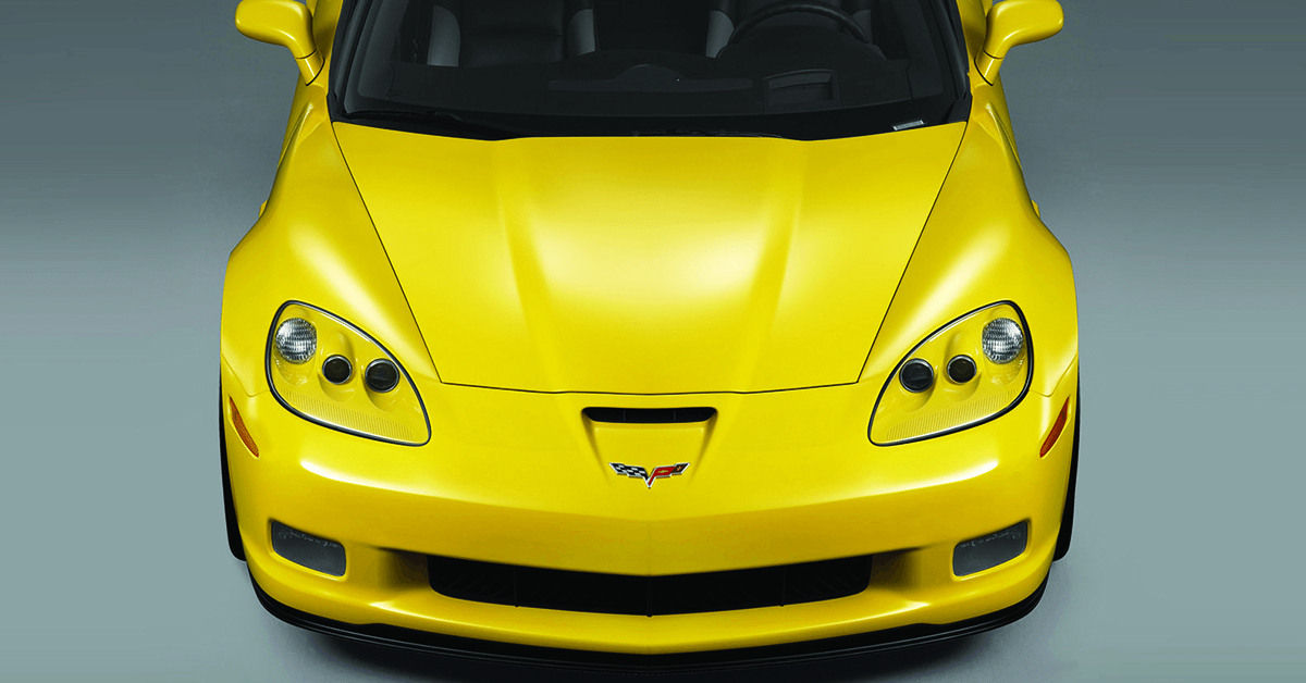 Yellow C6 Corvette