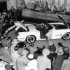 The original EX-52 Corvette Concept car at the 1953 Motorama in the lobby of the Waldorf Astoria Hotel in New York City. (Image courtesy of GM)