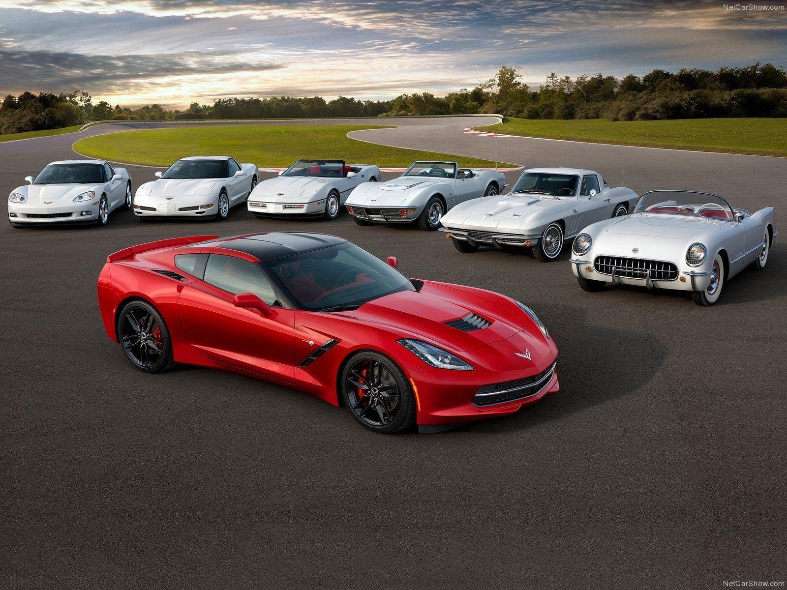 Various corvette generations