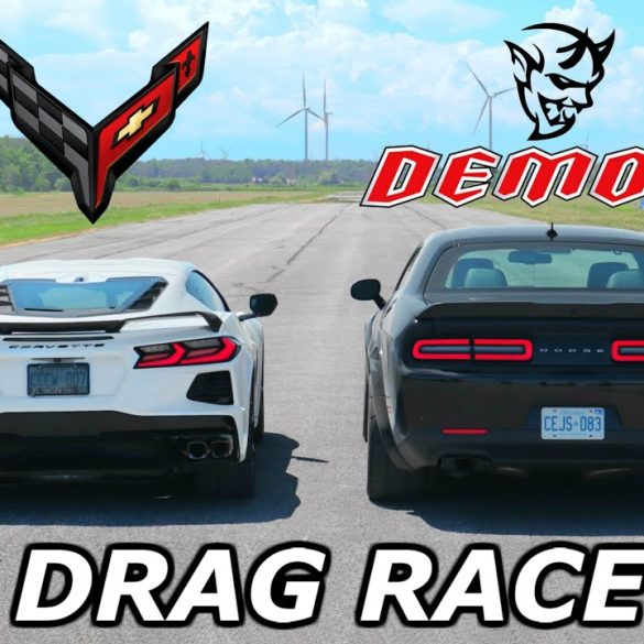 Which Is Faster? 2020 C8 Corvette vs Dodge Demon