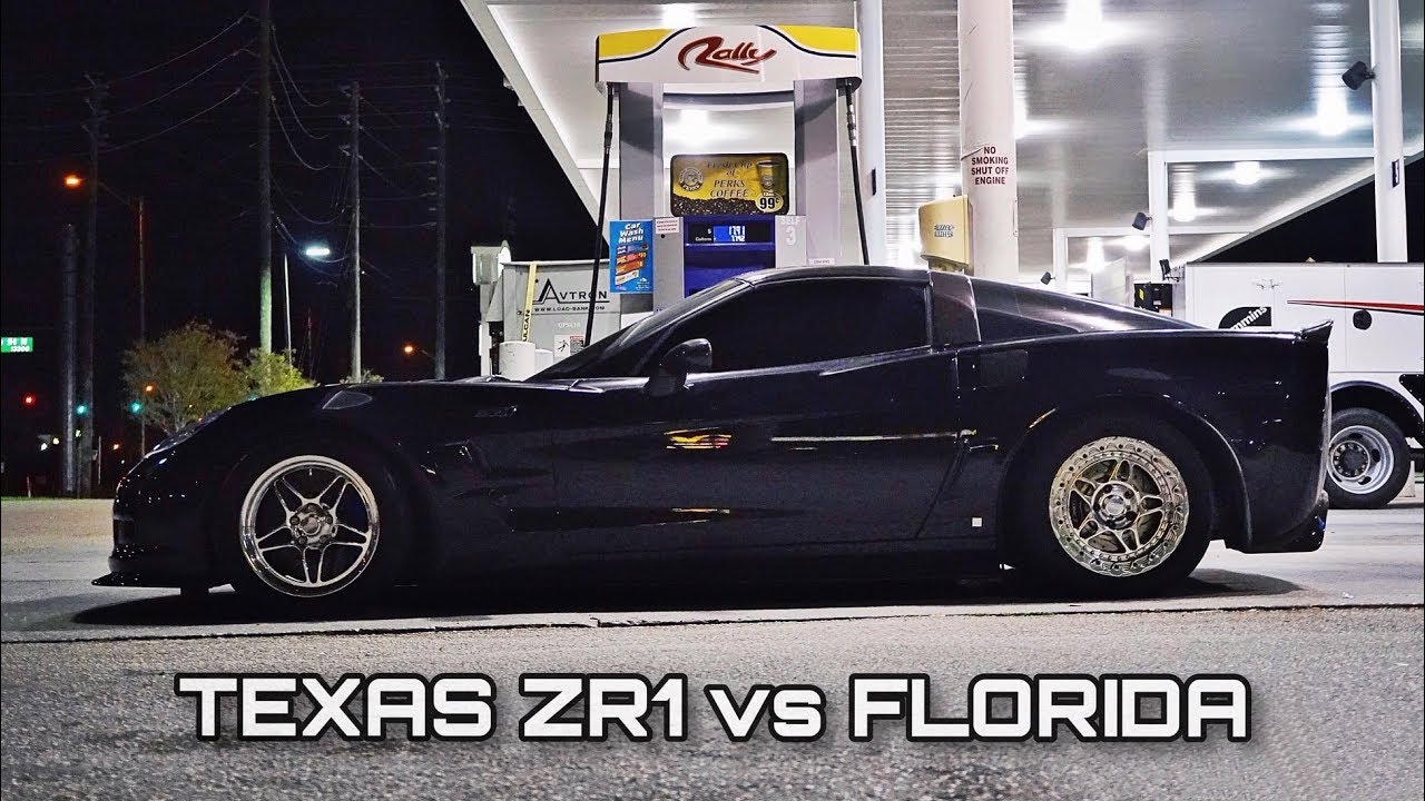 1100 HP Nitrous Corvette ZR1 Wrecking Havoc On Florida Highways