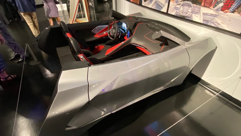 Full-scale design model of the C8 Corvette's cockpit. This model would have been used to approve design elements now featured in the car's production models.