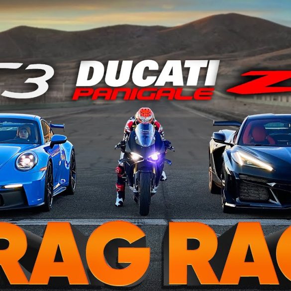 C8 Corvette Z06 Completely Destroys A Porsche & An Audi In A Drag Race