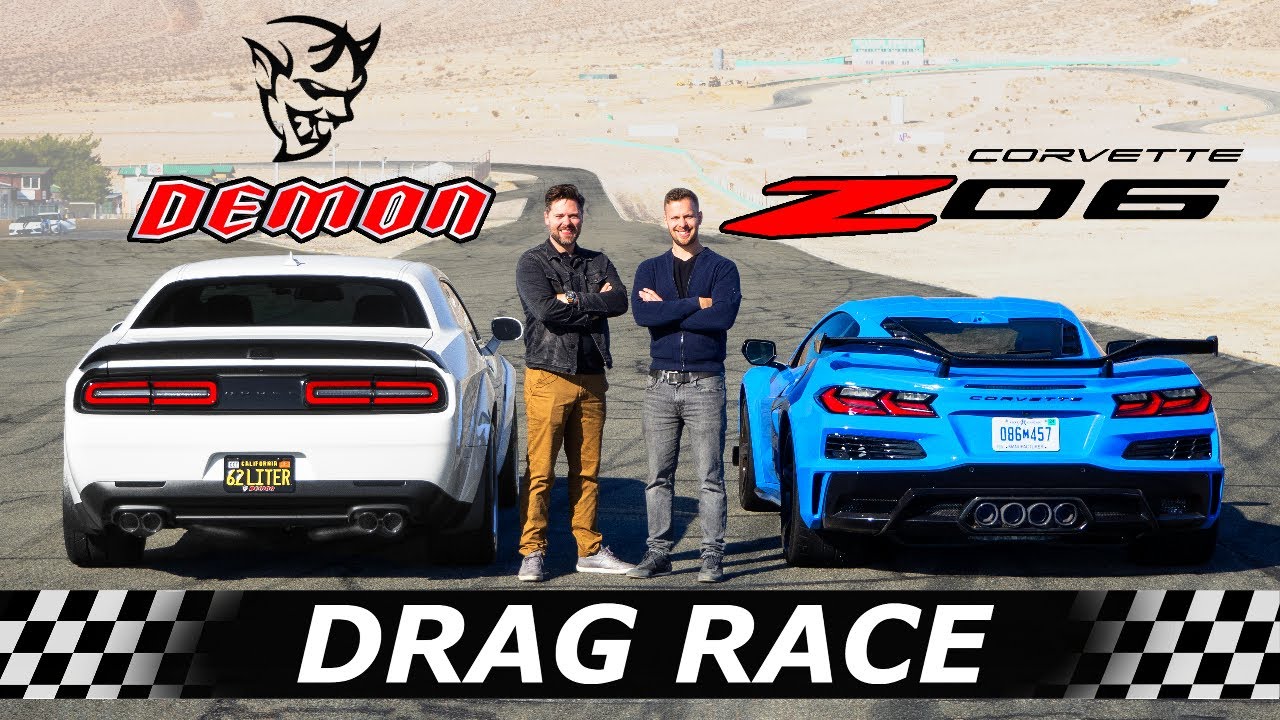 The Battle You've Been Waiting For: C8 Corvette Z06 vs Dodge Demon!