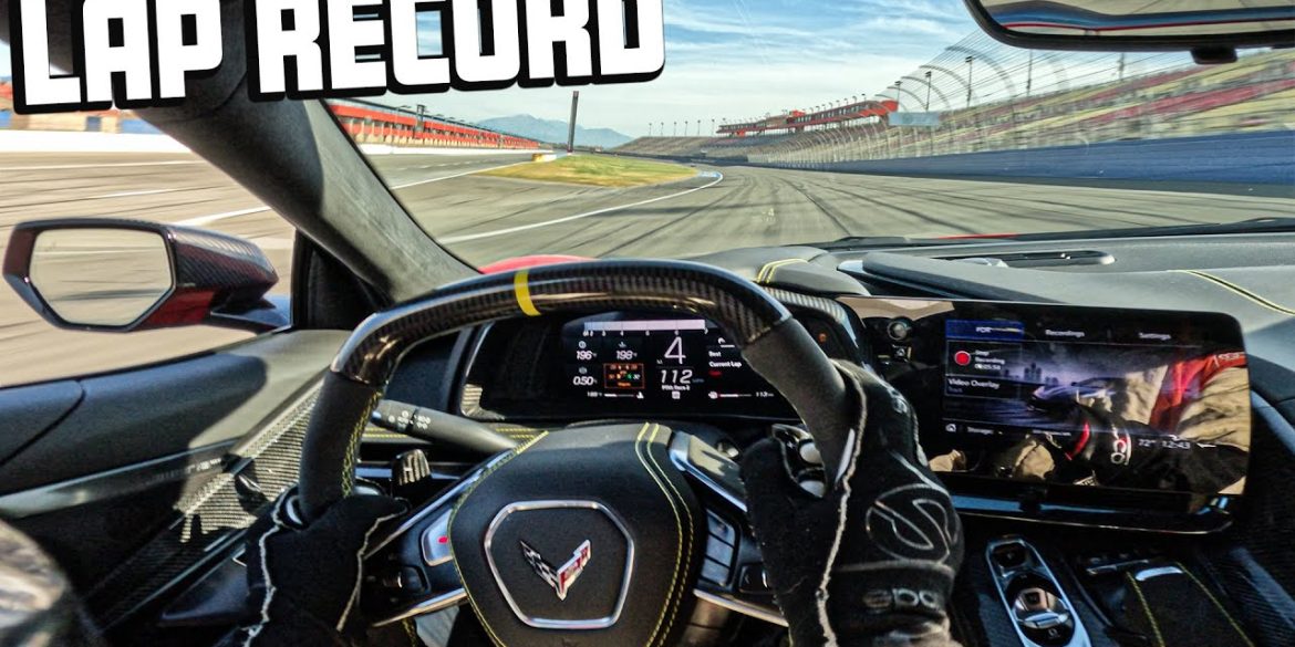 C8 Corvette Z06 Tears Up The Auto Club Speedway