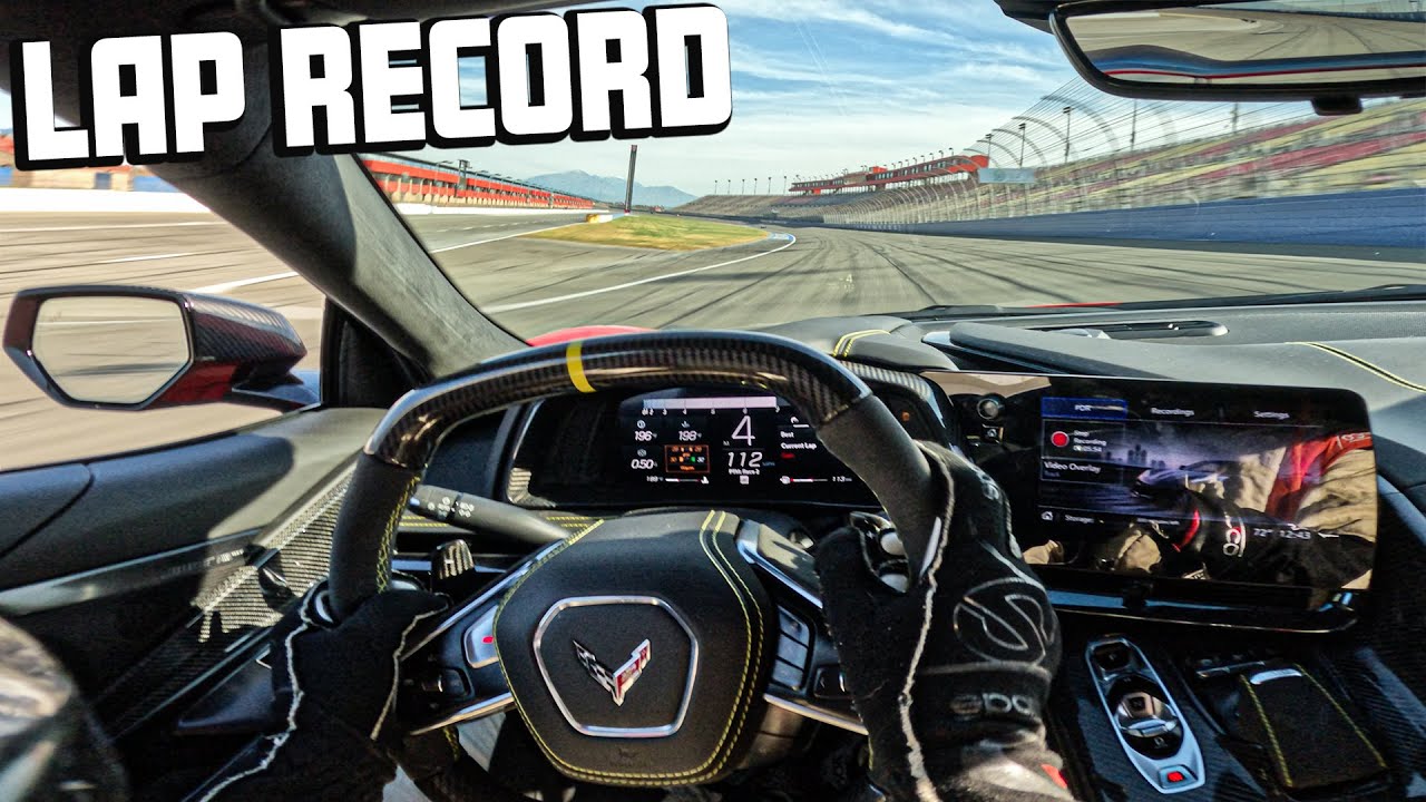 C8 Corvette Z06 Tears Up The Auto Club Speedway