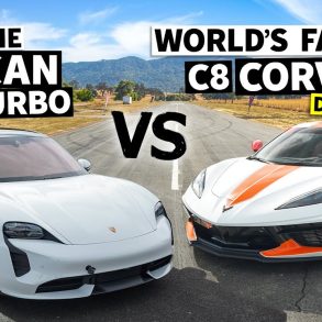 1000HP C8 Corvette Takes On A Porsche Taycan Turbo