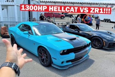 1000HP Corvette ZR1 Takes On A 1300-HP Dodge Challenger Hellcat Redeye