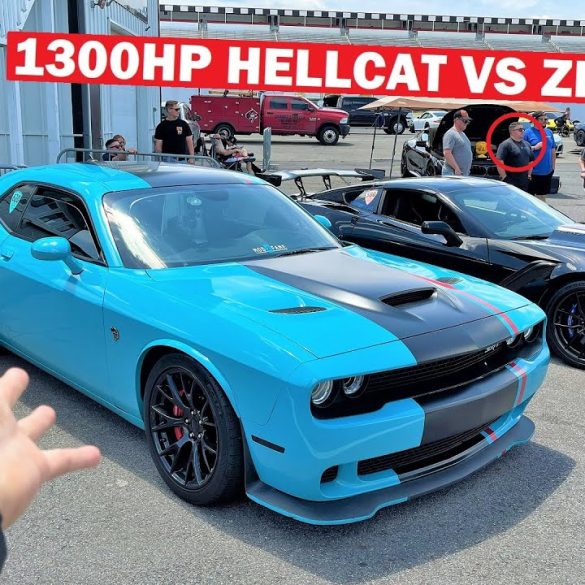 1000HP Corvette ZR1 Takes On A 1300-HP Dodge Challenger Hellcat Redeye