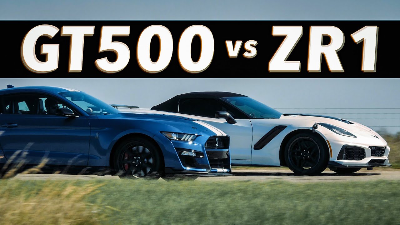 Stock C7 ZR1 vs Stock 2020 Shelby GT500 By Hennessey