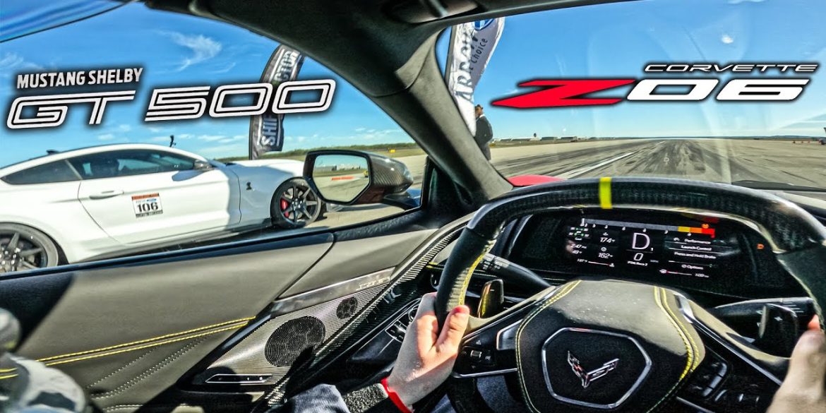 2023 Corvette Z06 Takes On Two Different Shelby GT500s