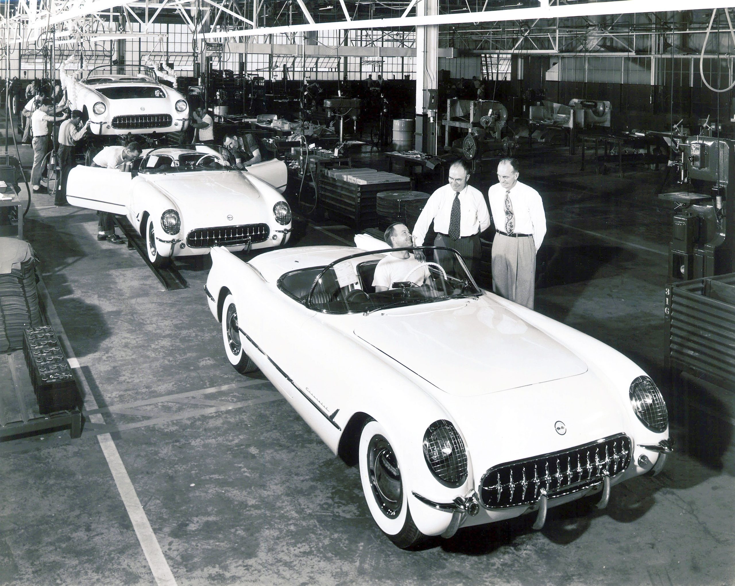 Corvette Job 1, at Flint on June 30, 1953