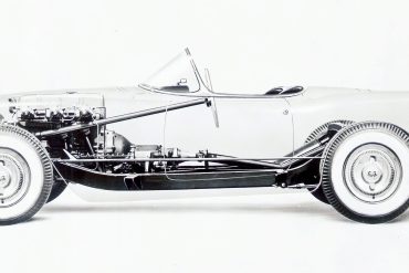 Based on the photo of the chassis, this transparent view of the completed car was created.