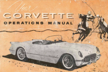 1953 Corvette Owners Manual