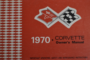 1970 Corvette Owners Manual