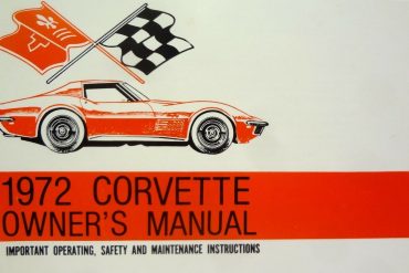 1972 Corvette Owners Manual