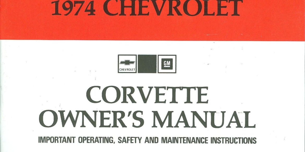 1974 Corvette Owners Manual