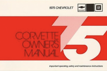 1975 Corvette Owners Manual