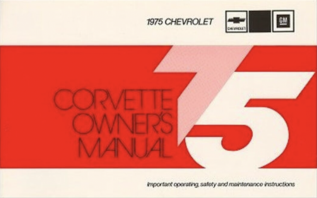 1975 Corvette Owners Manual