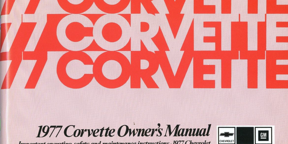 1977 Corvette Owners Manual