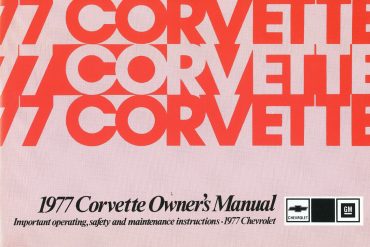 1977 Corvette Owners Manual
