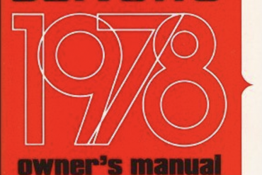 1978 Corvette Owners Manual