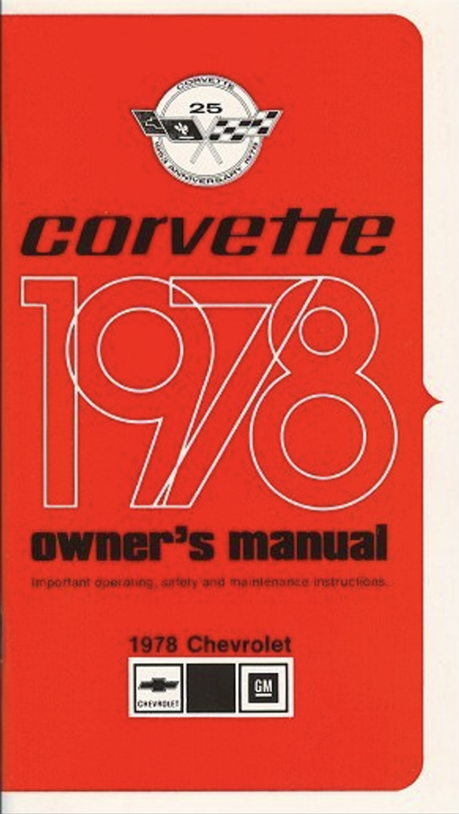 1978 Corvette Owners Manual