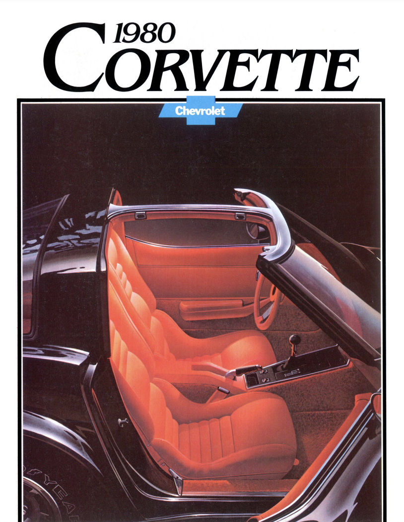 1980 Corvette Sales Brochures