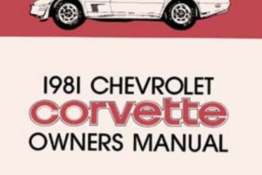 1981 Corvette Owners Manual