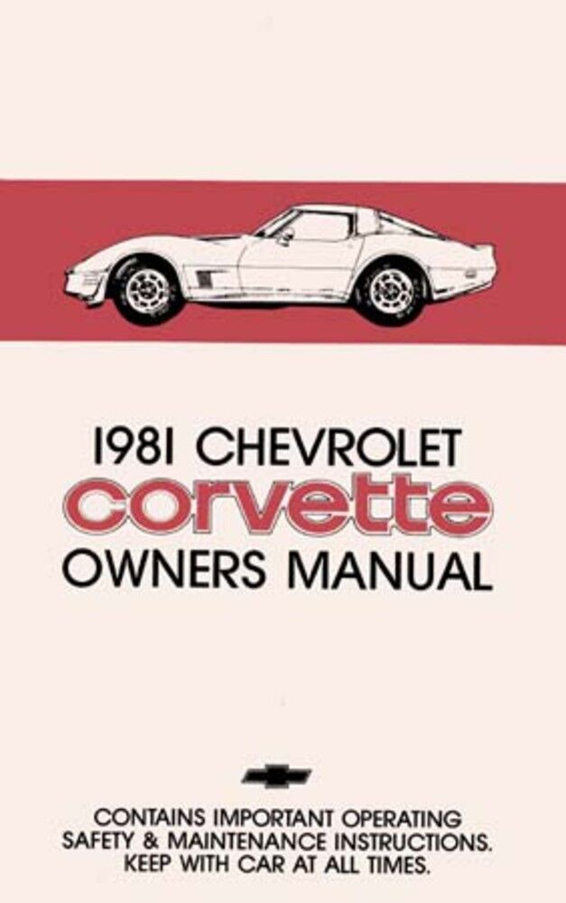 1981 Corvette Owners Manual
