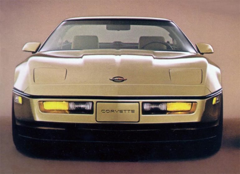 Front View of the Conceptual C4 Chevrolet Corvette.